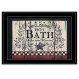 Hot Bath 14 Black Framed Print Bathroom Wall Art - Homeroots