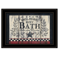 Hot Bath 14 Black Framed Print Bathroom Wall Art - Homeroots