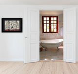 Hot Bath 14 Black Framed Print Bathroom Wall Art - Homeroots
