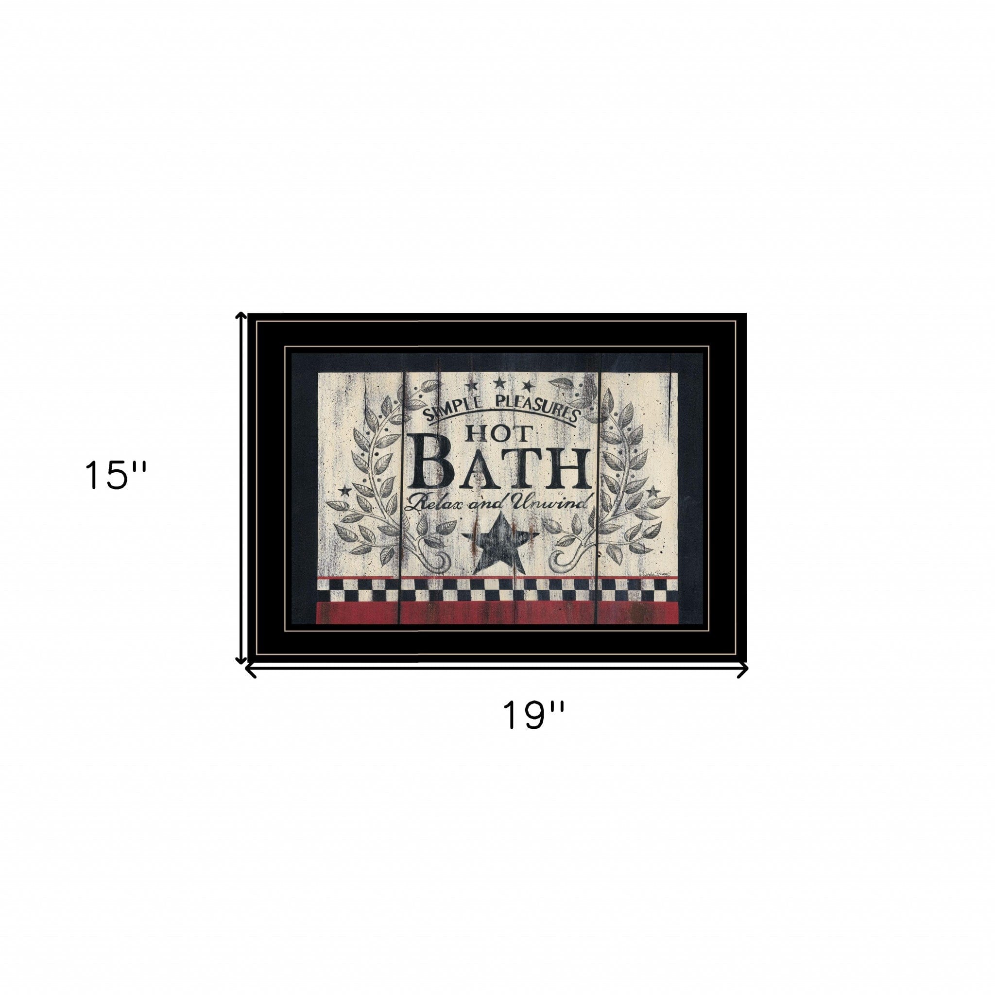 Hot Bath 14 Black Framed Print Bathroom Wall Art - Homeroots