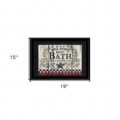 Hot Bath 14 Black Framed Print Bathroom Wall Art - Homeroots