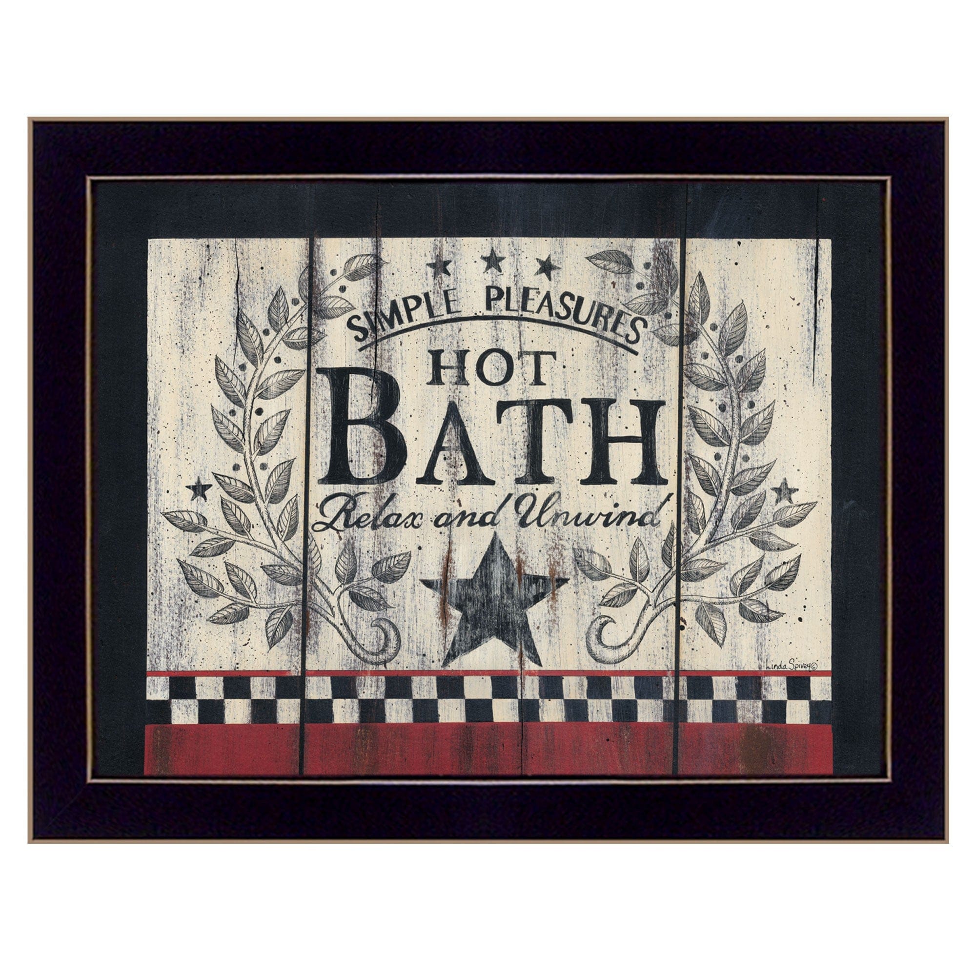 Hot Bath 15 Black Framed Print Bathroom Wall Art - Homeroots