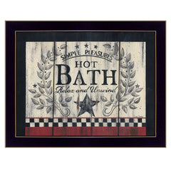 Hot Bath 15 Black Framed Print Bathroom Wall Art - Homeroots