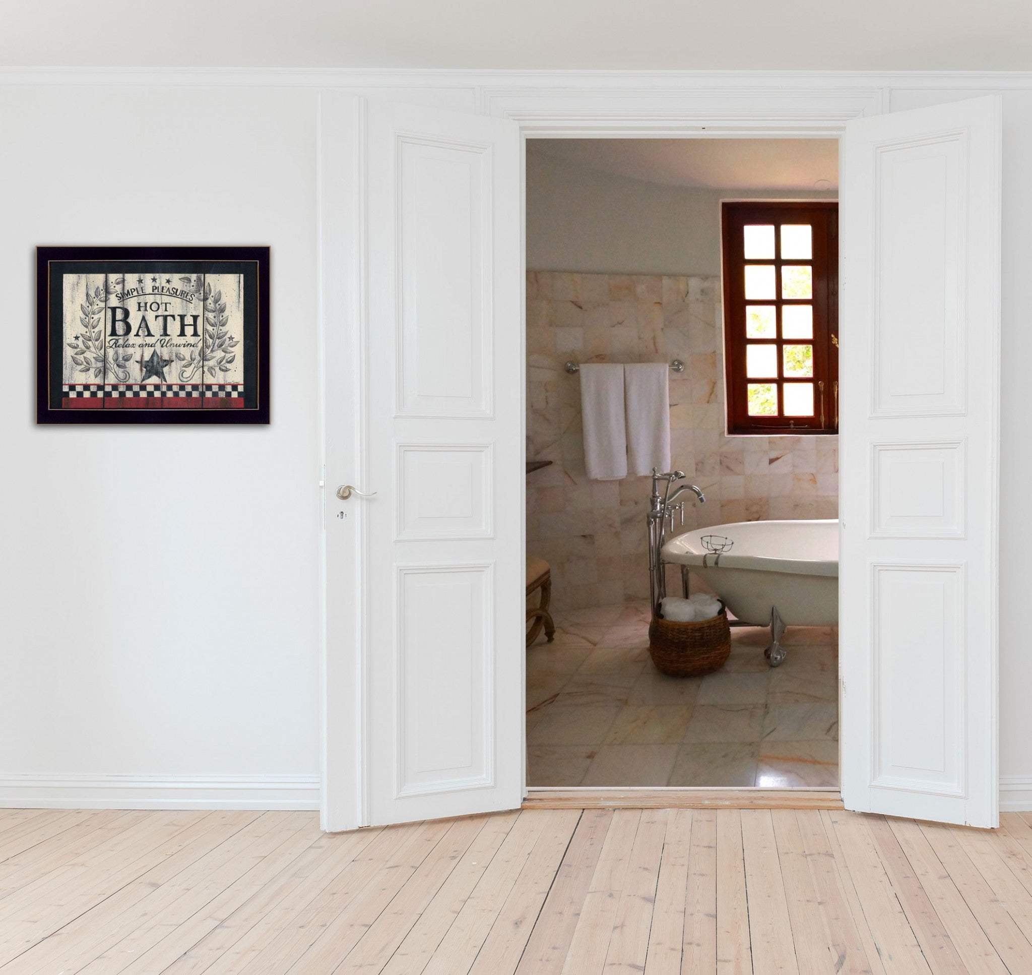 Hot Bath 15 Black Framed Print Bathroom Wall Art - Homeroots - Flyclothing LLC