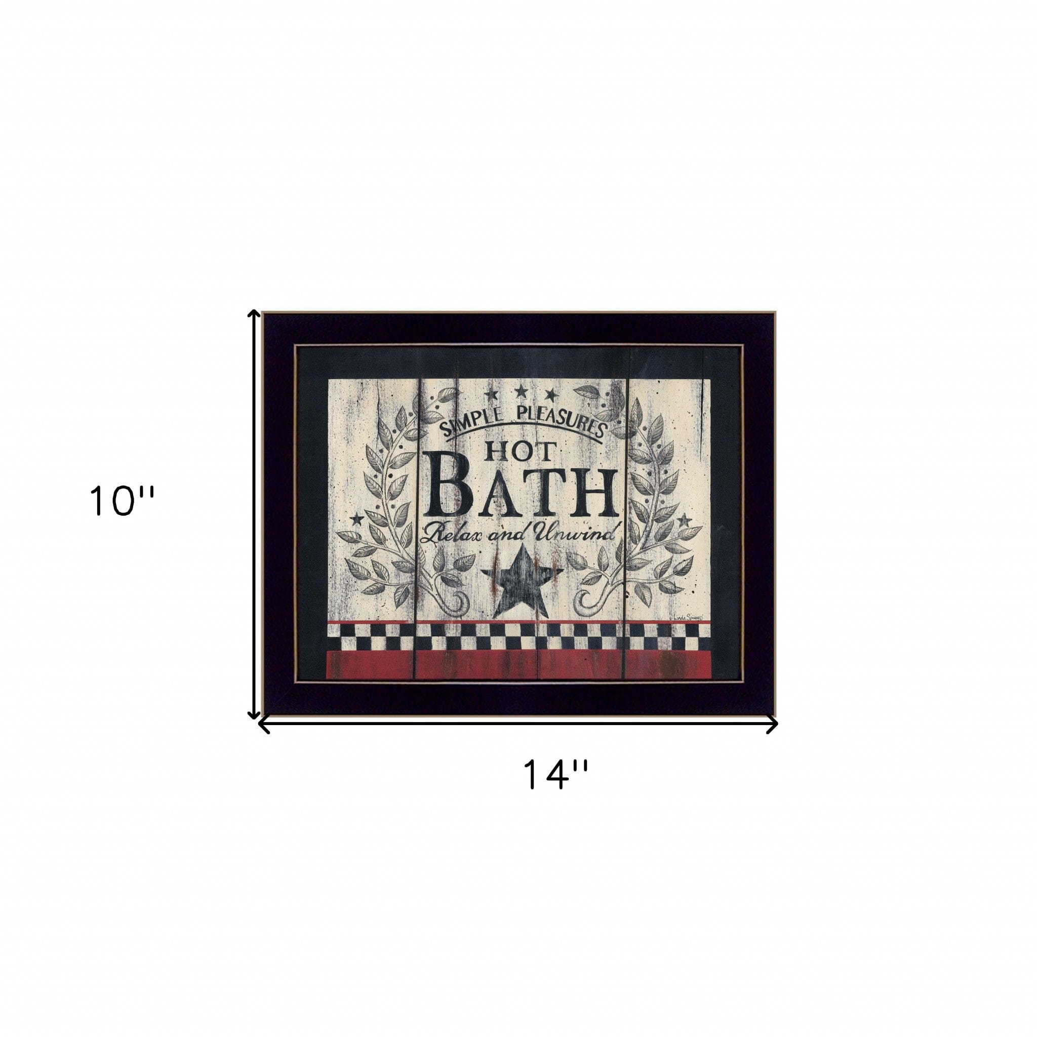 Hot Bath 15 Black Framed Print Bathroom Wall Art - Homeroots
