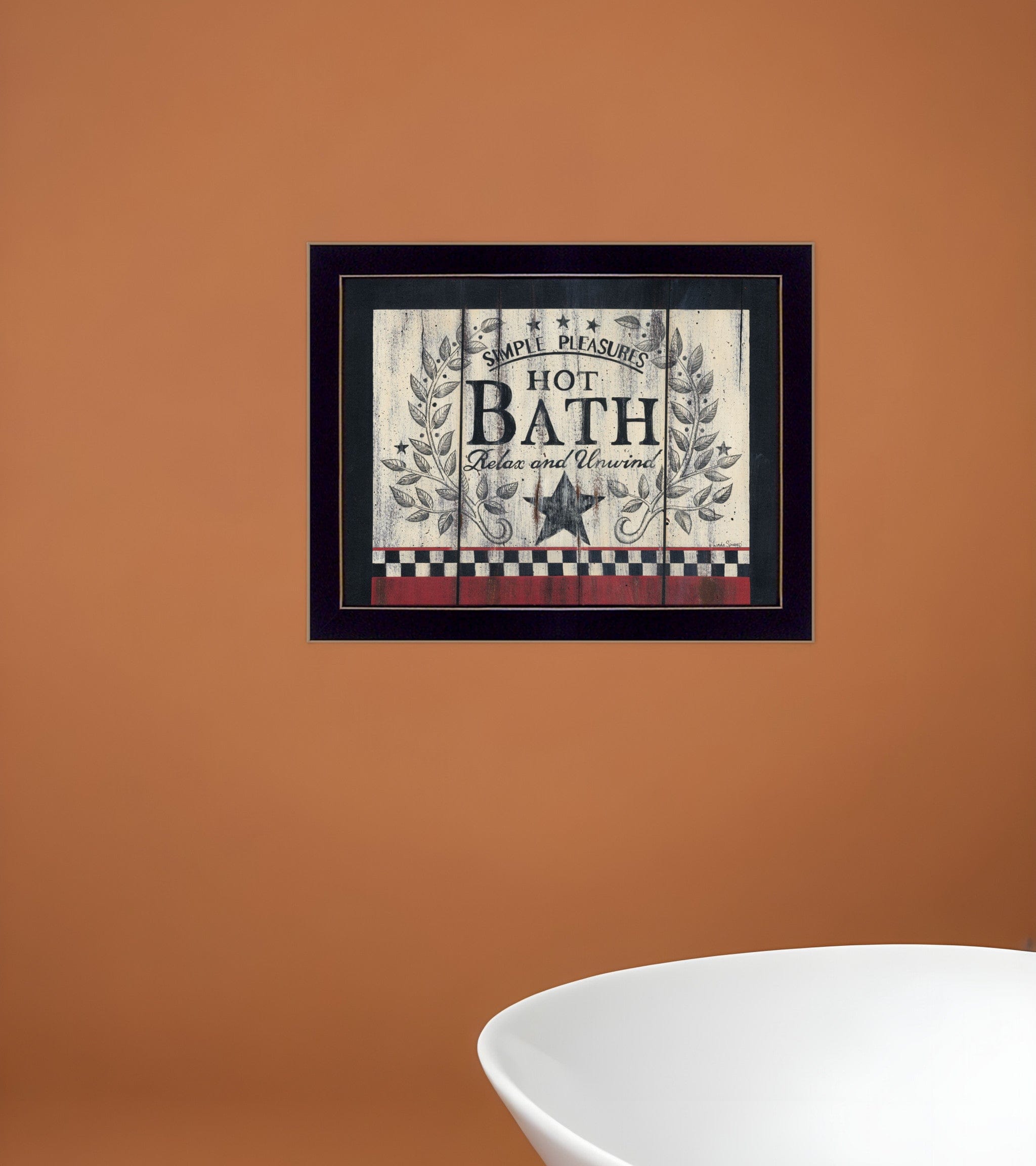 Hot Bath 15 Black Framed Print Bathroom Wall Art - Homeroots
