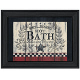Hot Bath 2 Black Framed Print Bathroom Wall Art - Homeroots