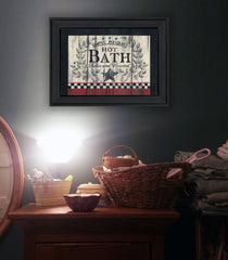 Hot Bath 2 Black Framed Print Bathroom Wall Art - Homeroots