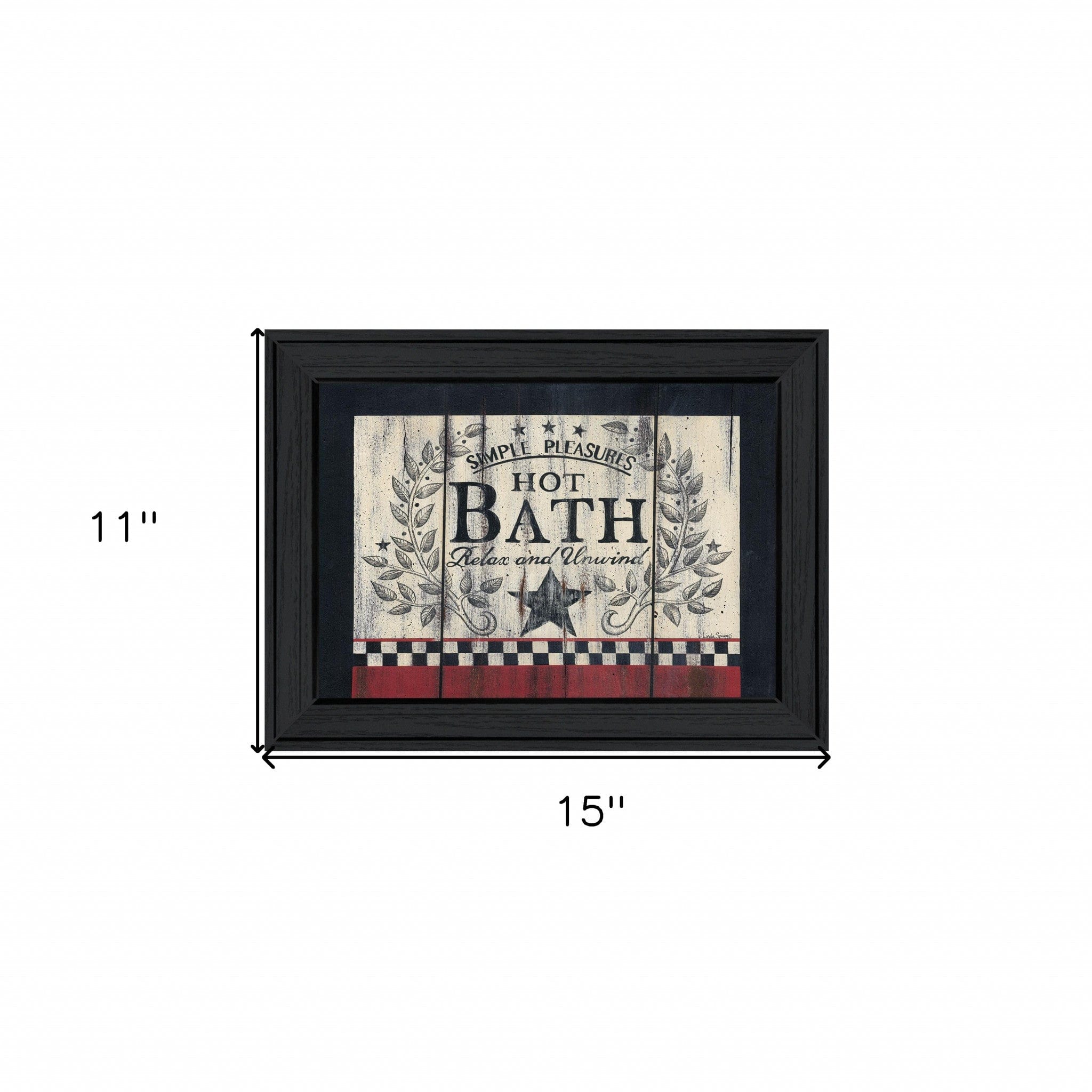 Hot Bath 2 Black Framed Print Bathroom Wall Art - Homeroots