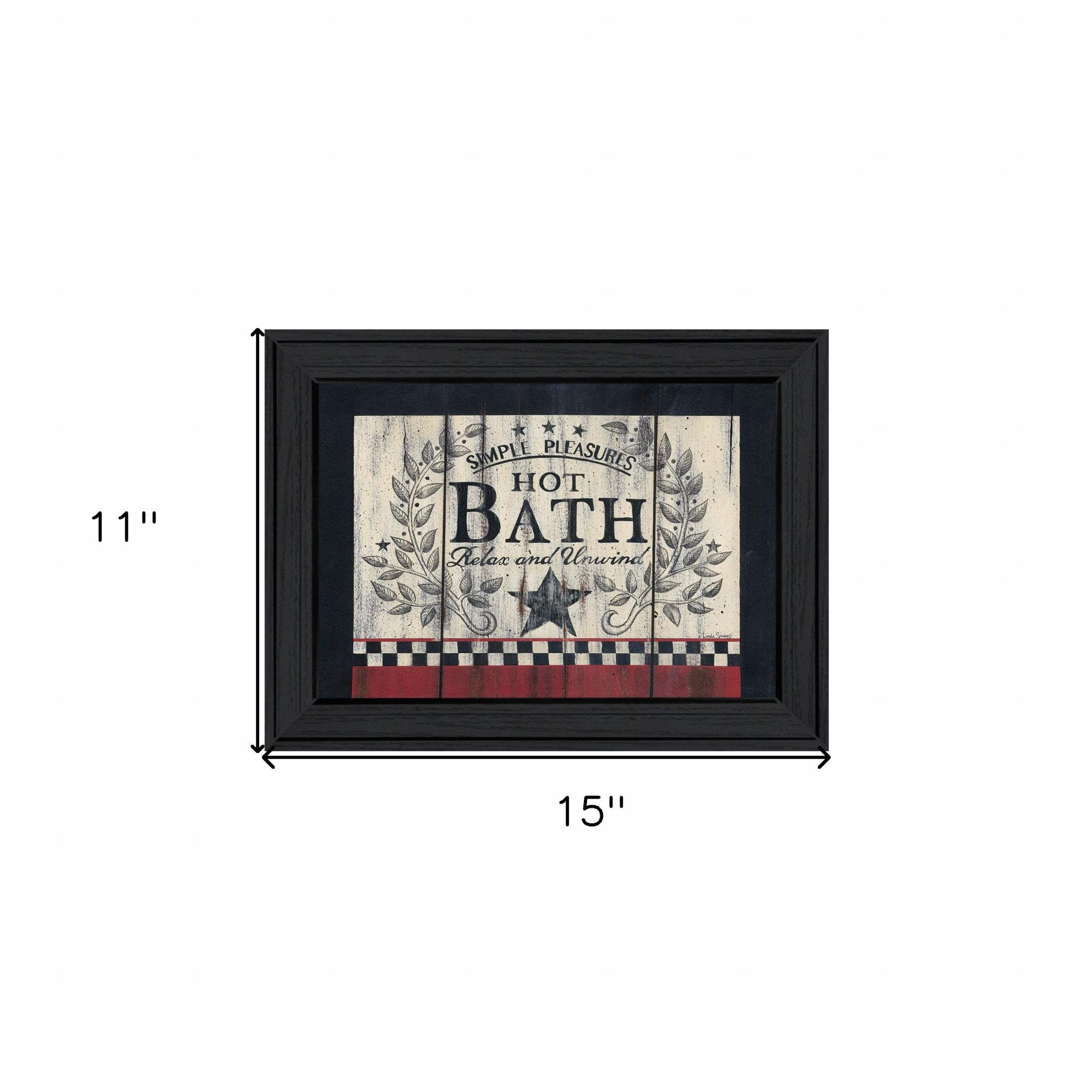 Hot Bath 2 Black Framed Print Bathroom Wall Art - Homeroots - Flyclothing LLC