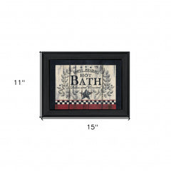 Hot Bath 2 Black Framed Print Bathroom Wall Art - Homeroots