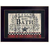 Hot Bath 3 Black Framed Print Bathroom Wall Art - Homeroots