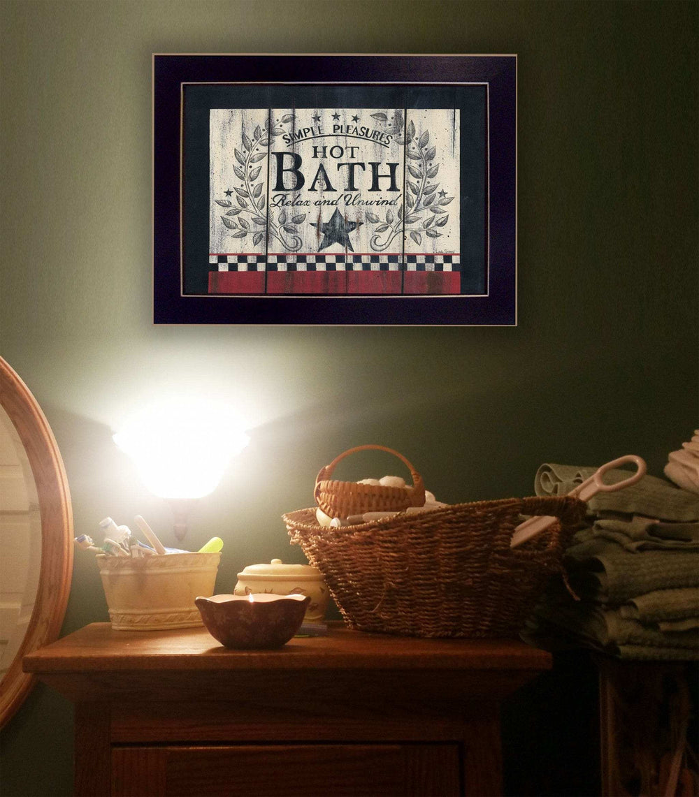 Hot Bath 3 Black Framed Print Bathroom Wall Art - Homeroots - Flyclothing LLC