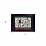 Hot Bath 3 Black Framed Print Bathroom Wall Art - Homeroots - Flyclothing LLC