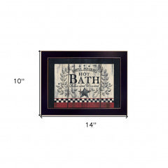 Hot Bath 3 Black Framed Print Bathroom Wall Art - Homeroots