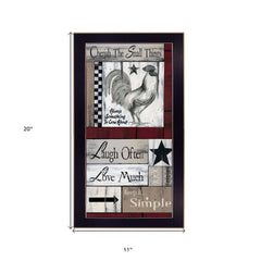 Cherish The Small things 2 Black Framed Print Wall Art - Homeroots