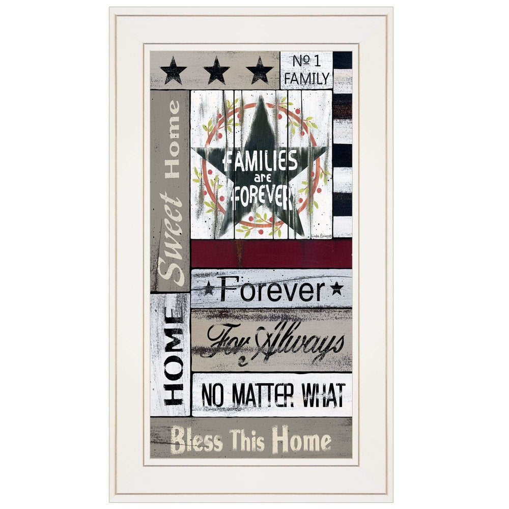 Families are Forever 2 White Framed Print Wall Art - Homeroots - Flyclothing LLC