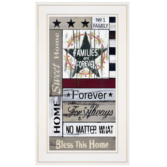 Families are Forever 2 White Framed Print Wall Art - Homeroots