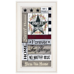 Families are Forever 2 White Framed Print Wall Art - Homeroots