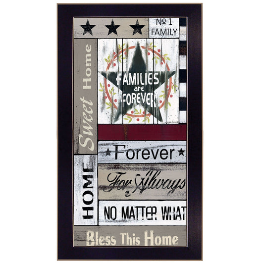 Families are Forever 3 Black Framed Print Wall Art - Homeroots