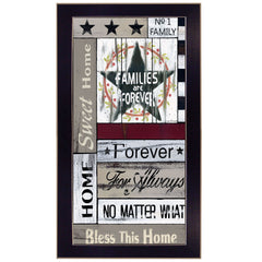 Families are Forever 3 Black Framed Print Wall Art - Homeroots