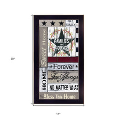 Families are Forever 3 Black Framed Print Wall Art - Homeroots