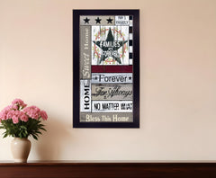 Families are Forever 3 Black Framed Print Wall Art - Homeroots