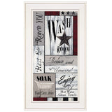 Soak Your Cares Away 1 White Framed Print Bathroom Wall Art - Homeroots - Flyclothing LLC