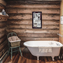 Soak Your Cares Away 2 Black Framed Print Bathroom Wall Art