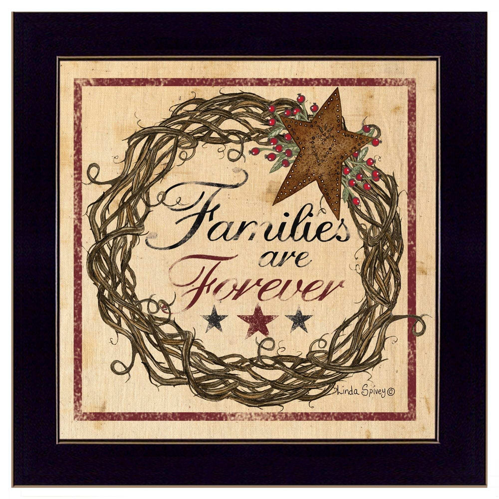 Families are Forever 1 Black Framed Print Wall Art - Homeroots - Flyclothing LLC