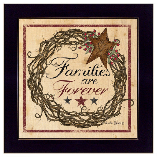 Families are Forever 1 Black Framed Print Wall Art - Homeroots
