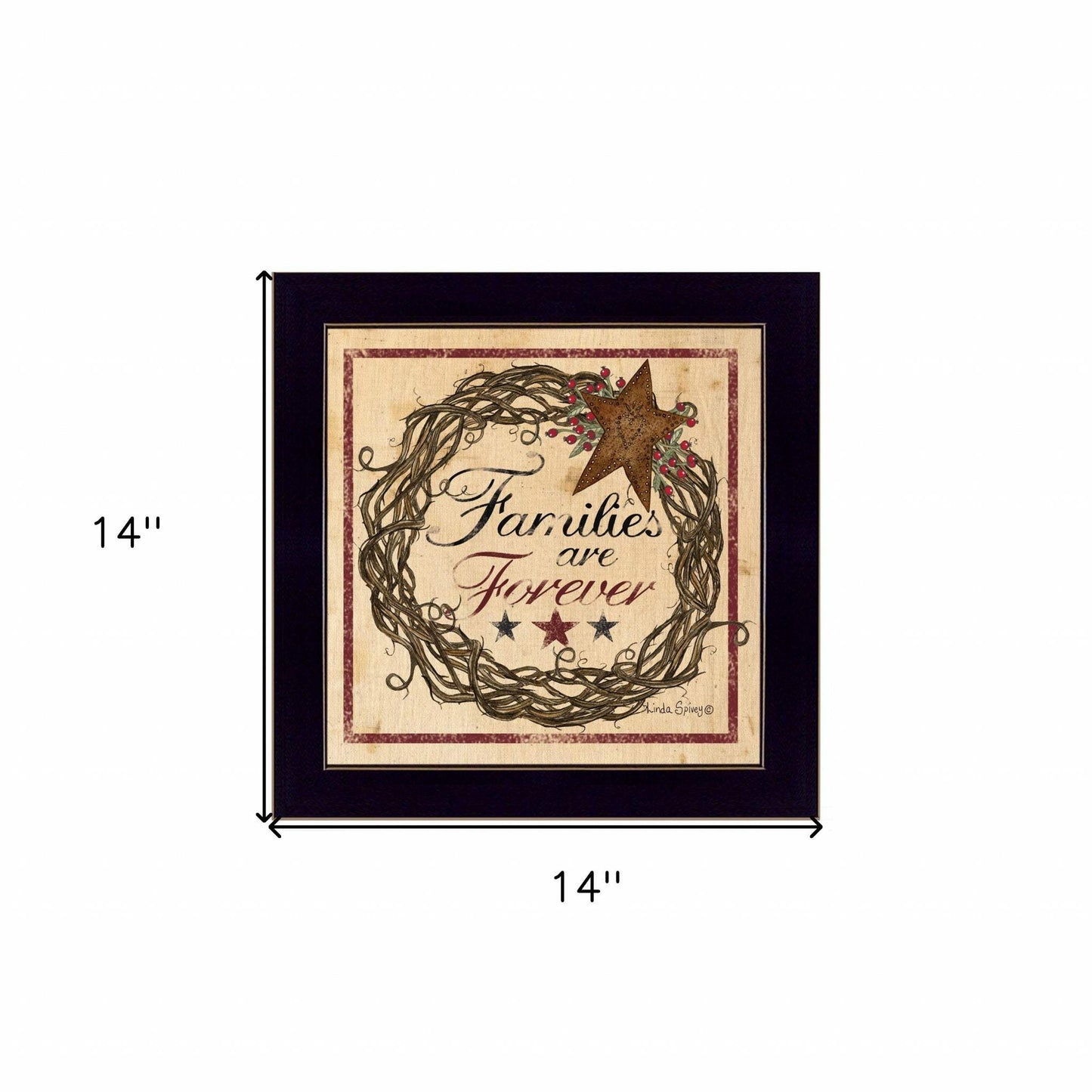 Families are Forever 1 Black Framed Print Wall Art - Homeroots - Flyclothing LLC