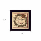 Families are Forever 1 Black Framed Print Wall Art - Homeroots - Flyclothing LLC