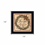 Families are Forever 1 Black Framed Print Wall Art - Homeroots - Flyclothing LLC