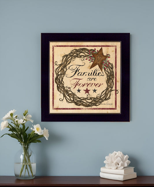 Families are Forever 1 Black Framed Print Wall Art - Homeroots