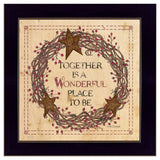 Together is a Wonderful Place to Be Ready to Hang Framed Print Black Frame Black Framed Print Wall Art - Homeroots - Flyclothing LLC