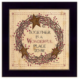 Together is a Wonderful Place to Be Ready to Hang Framed Print Black Frame Black Framed Print Wall Art - Homeroots