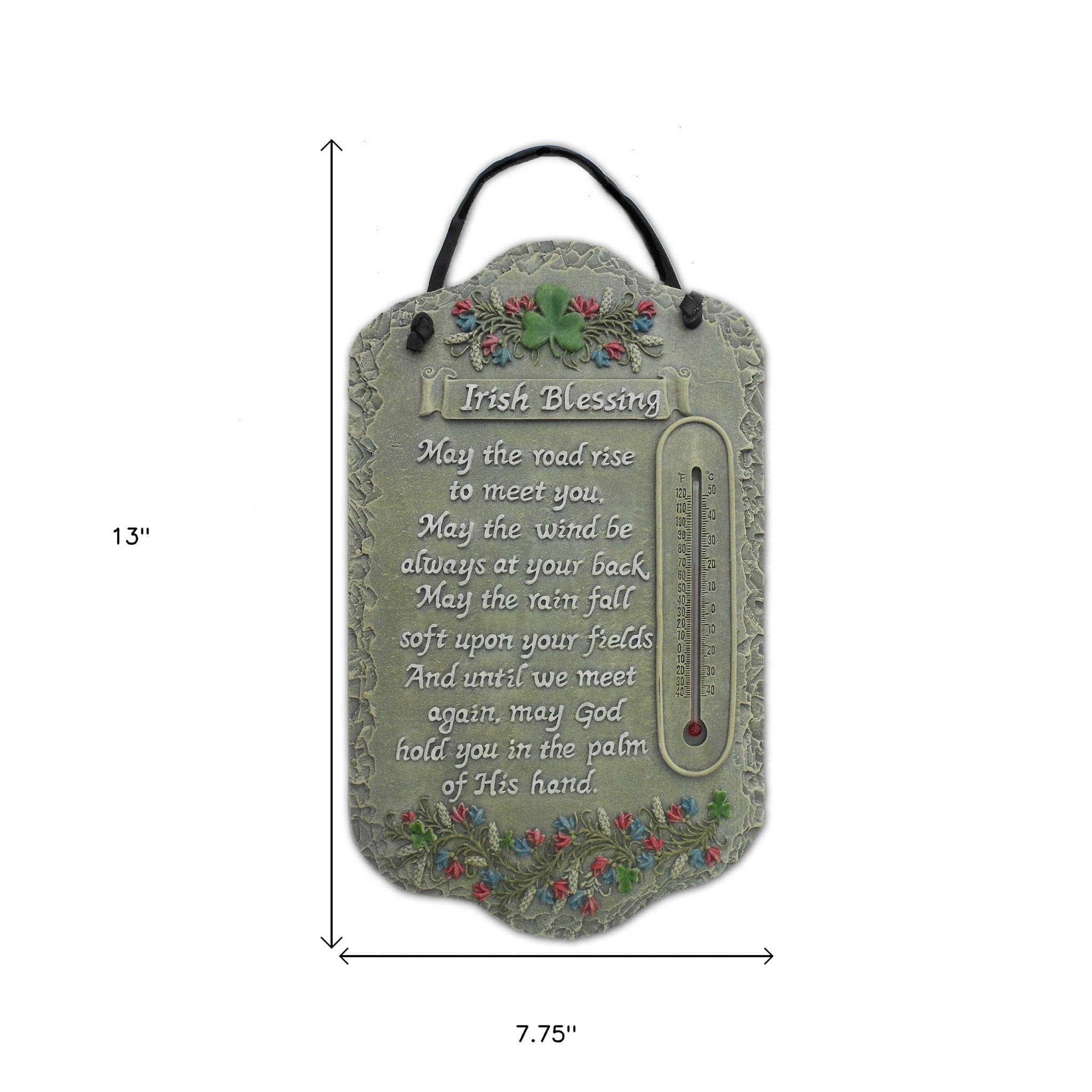 Irish Blessing Indoor Outdoor Resin Welcome Wall Decor - Homeroots