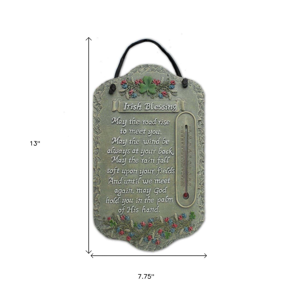 Irish Blessing Indoor Outdoor Resin Welcome Wall Decor - Homeroots - Flyclothing LLC