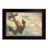 You Are my Anchor Black Framed Print Wall Art - Homeroots - Flyclothing LLC