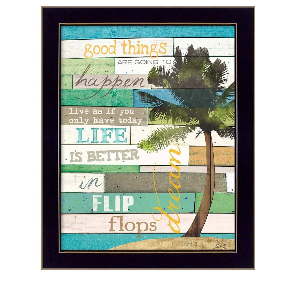 Good Things 2 Black Framed Print Wall Art - Homeroots - Flyclothing LLC