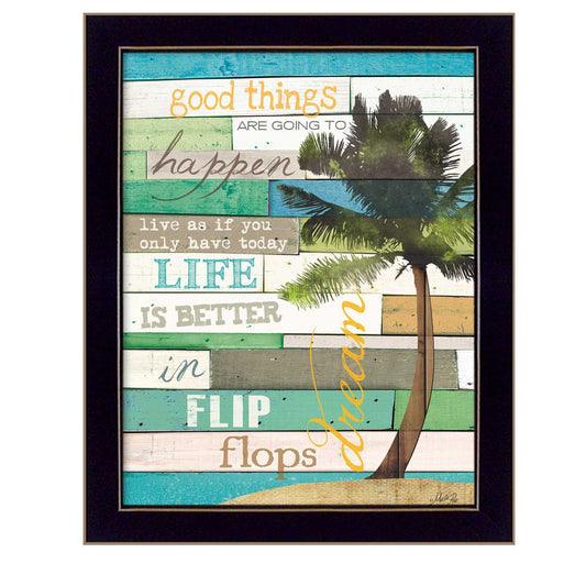 Good Things 2 Black Framed Print Wall Art - Homeroots