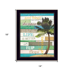 Good Things 2 Black Framed Print Wall Art - Homeroots