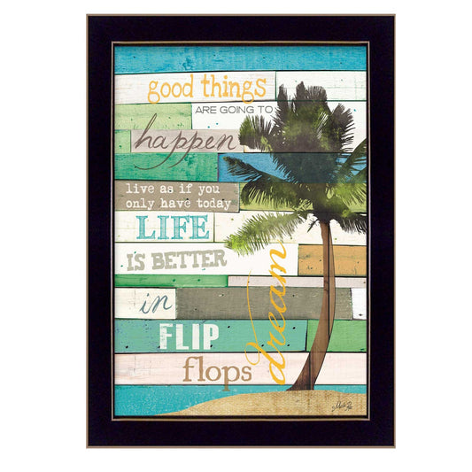 Good Things 1 Black Framed Print Wall Art - Homeroots