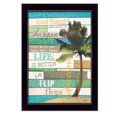 Good Things 1 Black Framed Print Wall Art - Homeroots