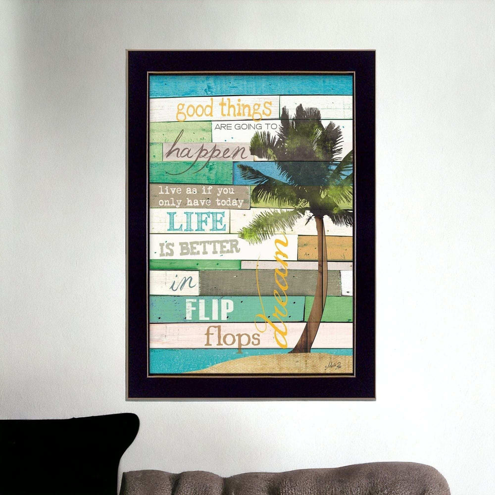 Good Things 1 Black Framed Print Wall Art - Homeroots - Flyclothing LLC