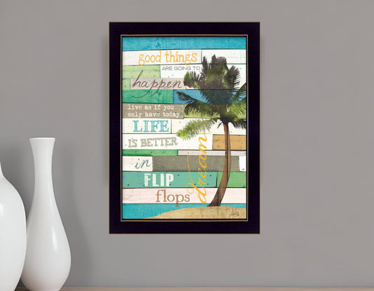 Good Things 1 Black Framed Print Wall Art - Homeroots