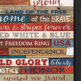 America Proud 1 Black Framed Print Wall Art - Homeroots