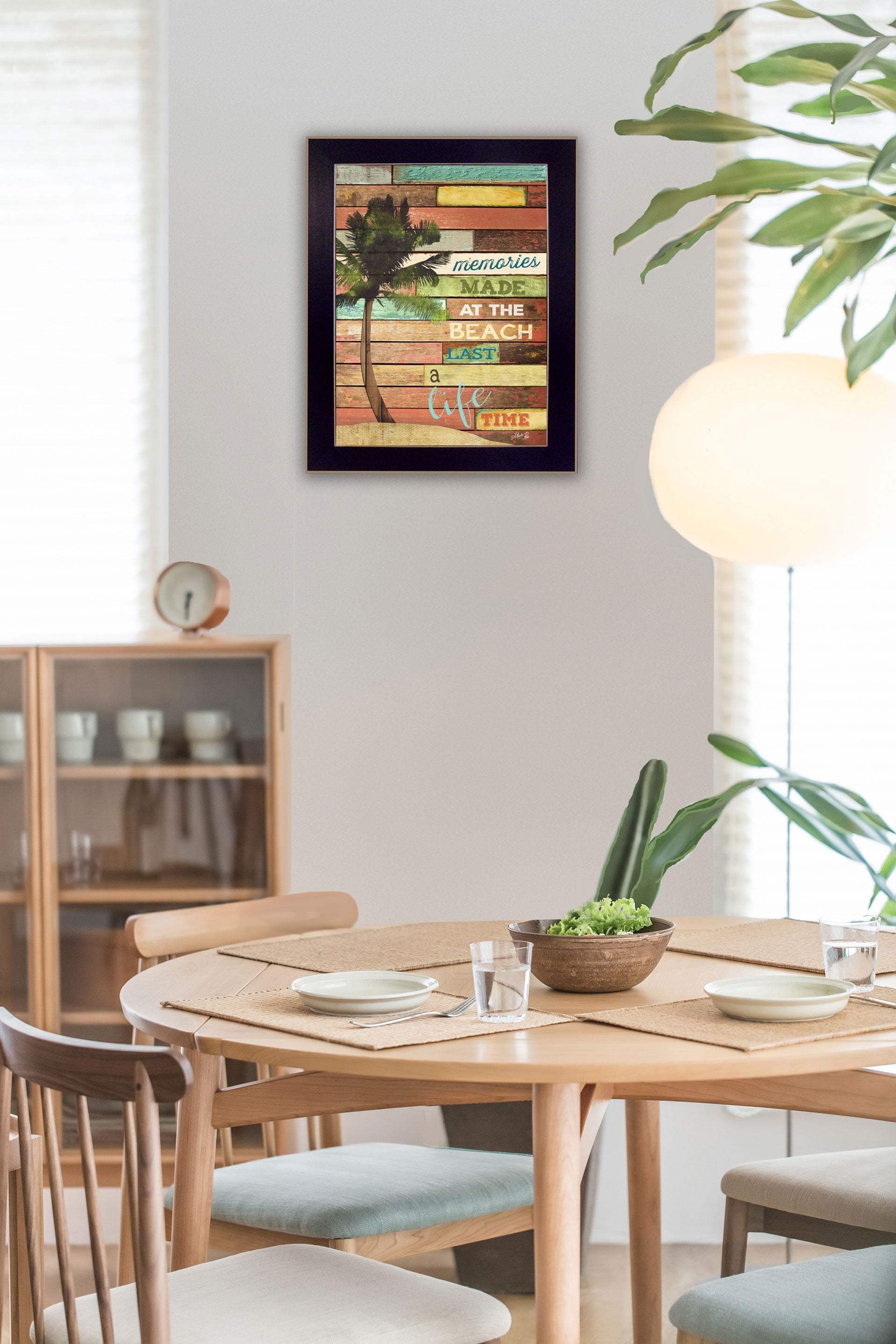 Beach Memories 4 Black Framed Print Wall Art - Homeroots - Flyclothing LLC