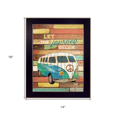 Let the Journey Begin Black Framed Print Wall Art - Homeroots